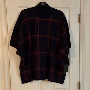 Max Studio Elegant Turtleneck Poncho